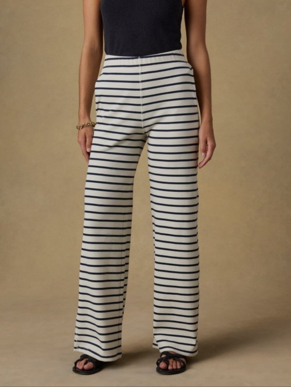 Faherty Surfside Rib Pants Salt Air Striped Small